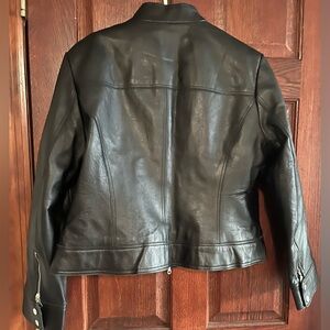 Bandolino Black Real Leather Jacket